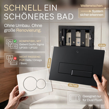 Piano Mattschwarz – Systemkompatibilität und Maße